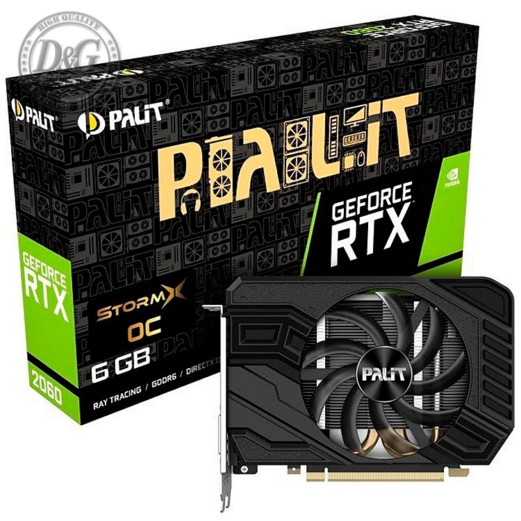 VC Palit nVidia GTX1660Ti StormX 6GB GDDR6, 192bit, DVI, HDMI, DP part# NE6166T018J9-161F