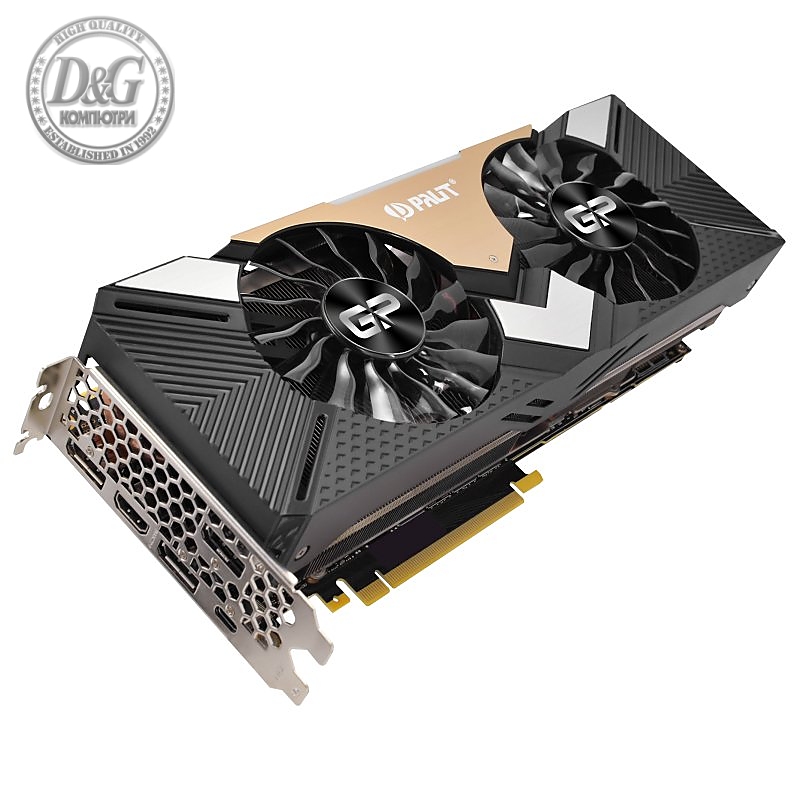 PALIT Video Card GeForce RTX 2080Ti nVidia, Gaming Pro OC 11GB GDDR6,352bit ,HDMI,DP1.4x3, USB TypeC part# NE6208TS20LC-150A