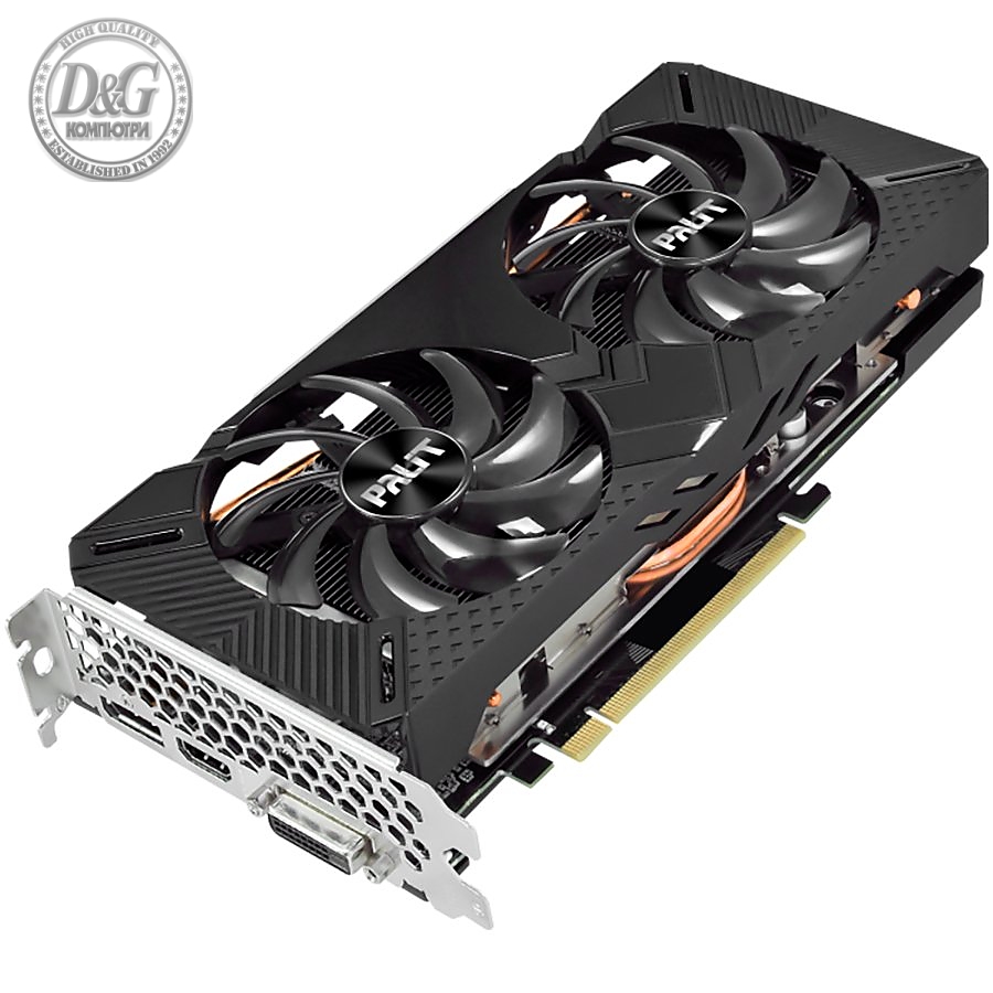 Palit GeForce GTX 1660Super GamingPro OC 6GB GDDR6, 192bit, DVI-D, HDMI, DP, 8 pin Power connector.