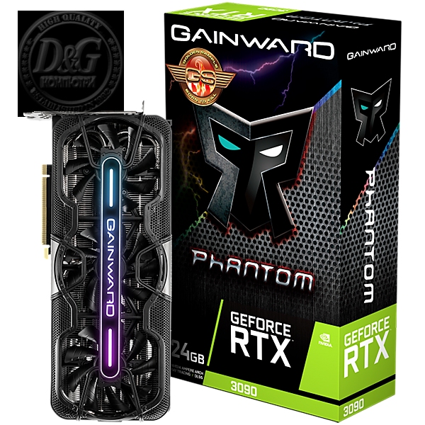 GWD GeForce RTX 3090 Phantom 24GB GDDR6X, 384bit, PCI-E Gen 4 x16, 1x HDMI v2.1, 3x DP.