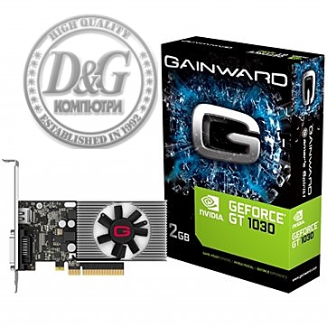 Gainward Video Card GT 1030 2GB 64B GDDR4 DVI HDMI