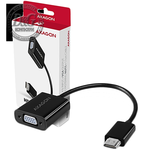 AXAGON RVH-VGN, HDMI -> VGA Reduction / Adapter, FullHD