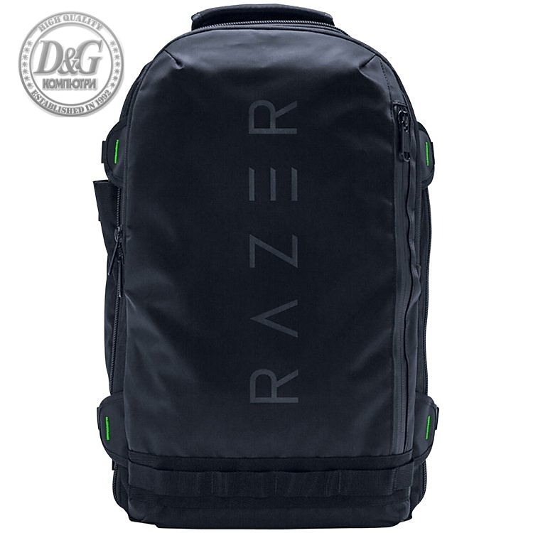 Razer Rogue V2 Backpack 17.3", Tear- and water-resistant exterior, TPU padded scratch proof interior, Dedicated laptop compartment, Volume 28L, Width 32.5cm X Height 52.5cm X Depth 17cm