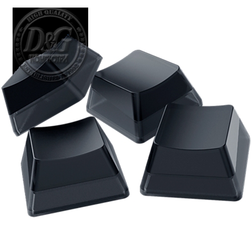 Razer Phantom Keycap Upgrade Set - Black, ABS Material, Keycap Count: 128, Translucent sides, Bottom-lasered legends, Standard bottom row US and UK layout supported, Fits most cross-shaped axis switches