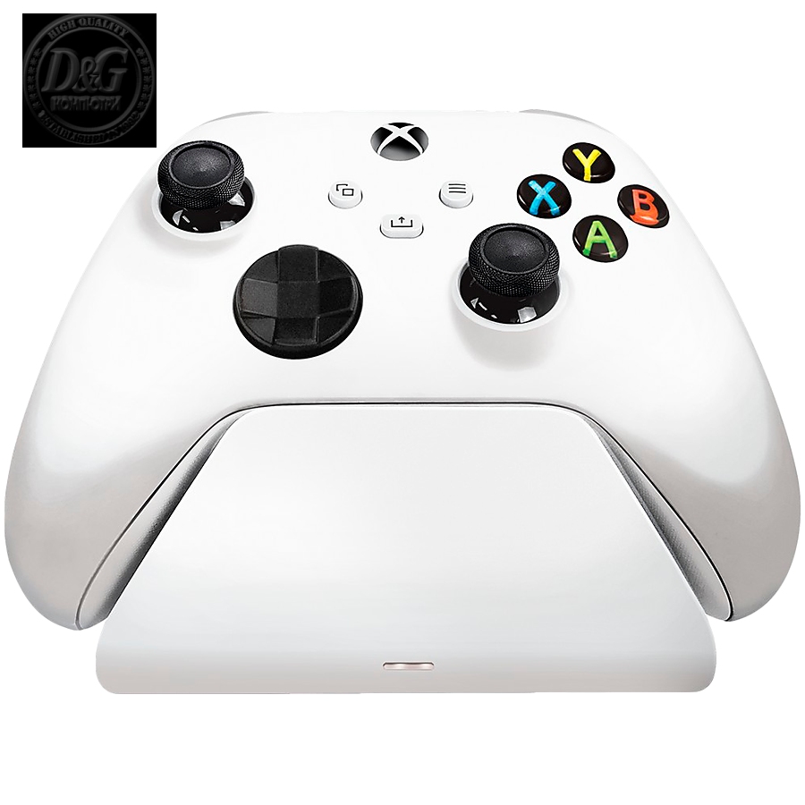 Razer Universal Quick Charging Stand for Xbox - Robot White, Universal Compatibility, Magnetic Contact System, One-Handed Navigation