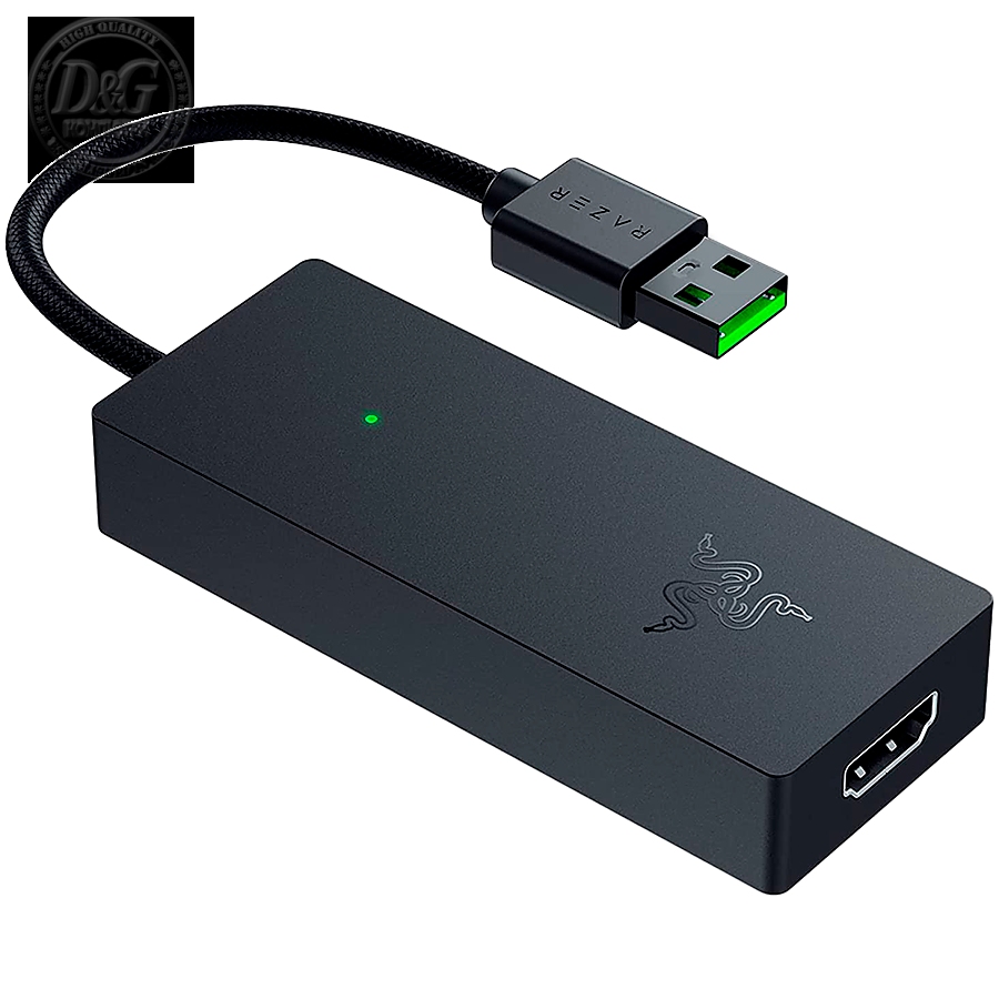 Razer Ripsaw X, USB Capture Card with Camera Connection, 4K/60fps, 1080p/120fps, HDMI 2.0 and USB 3.0 Connectivity