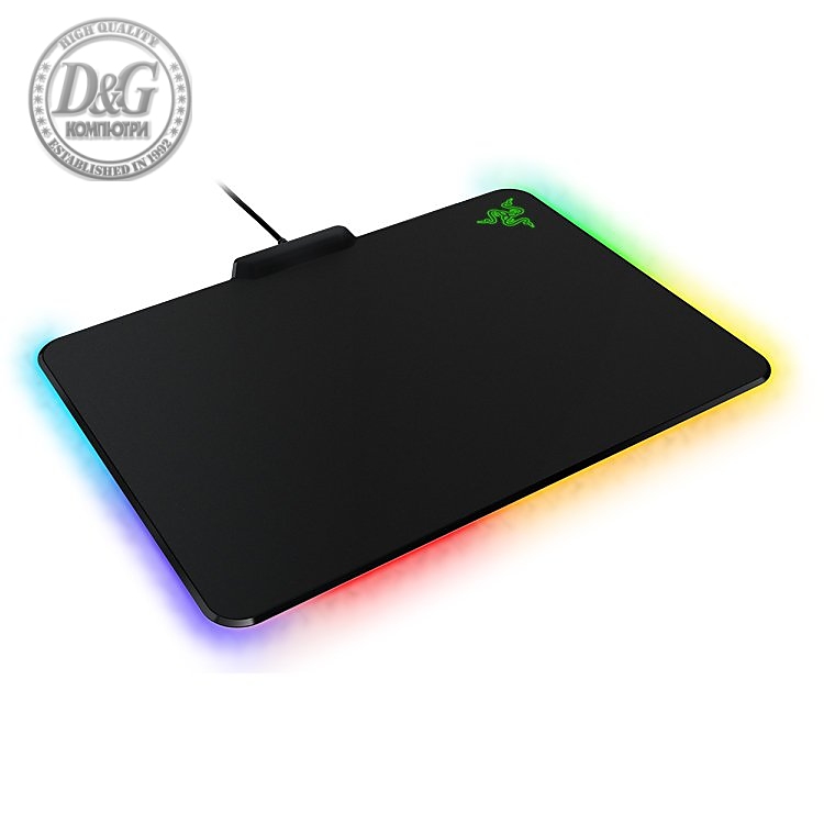 Razer Firefly - Hard Gaming Mouse Mat, Micro-textured surface for both speed and control playstyle,16.8 million customizable color options,optimized for all sensitivity settings and sensors.