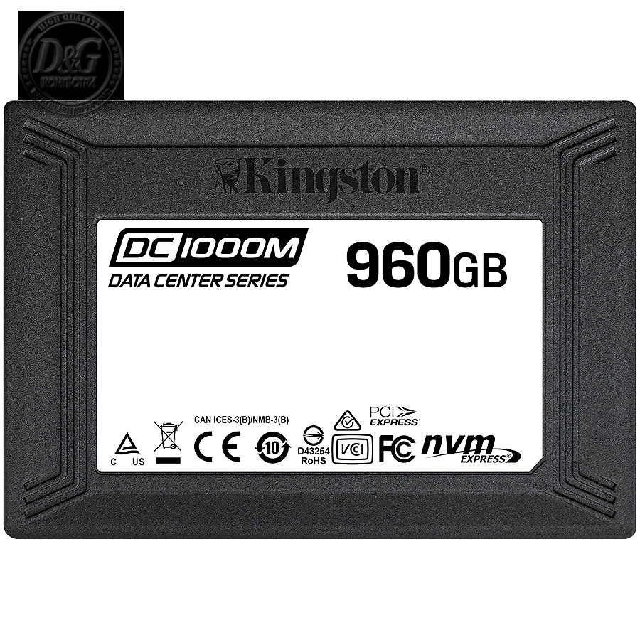 Kingston 960GB DC1000M U.2 Enterprise NVMe SSD EAN: 740617305913