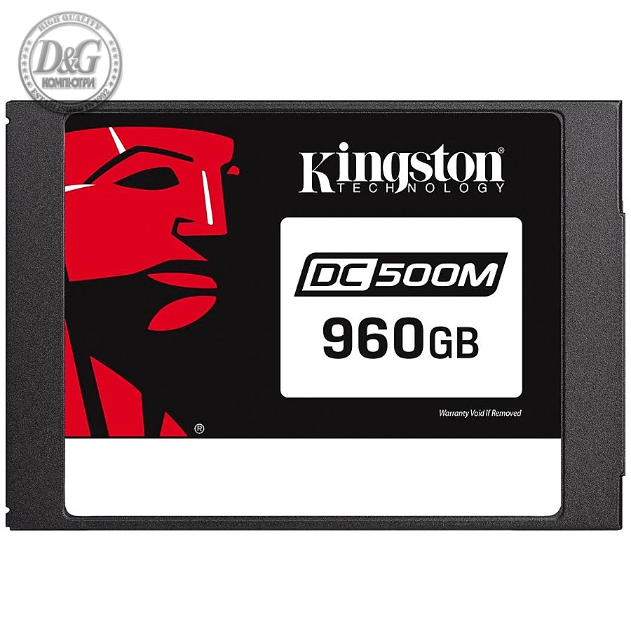 KINGSTON DC500M 960GB Enterprise SSD, 2.5” 7mm, SATA 6 Gb/s, Read/Write: 555 / 520 MB/s, Random Read/Write IOPS 98K/70K