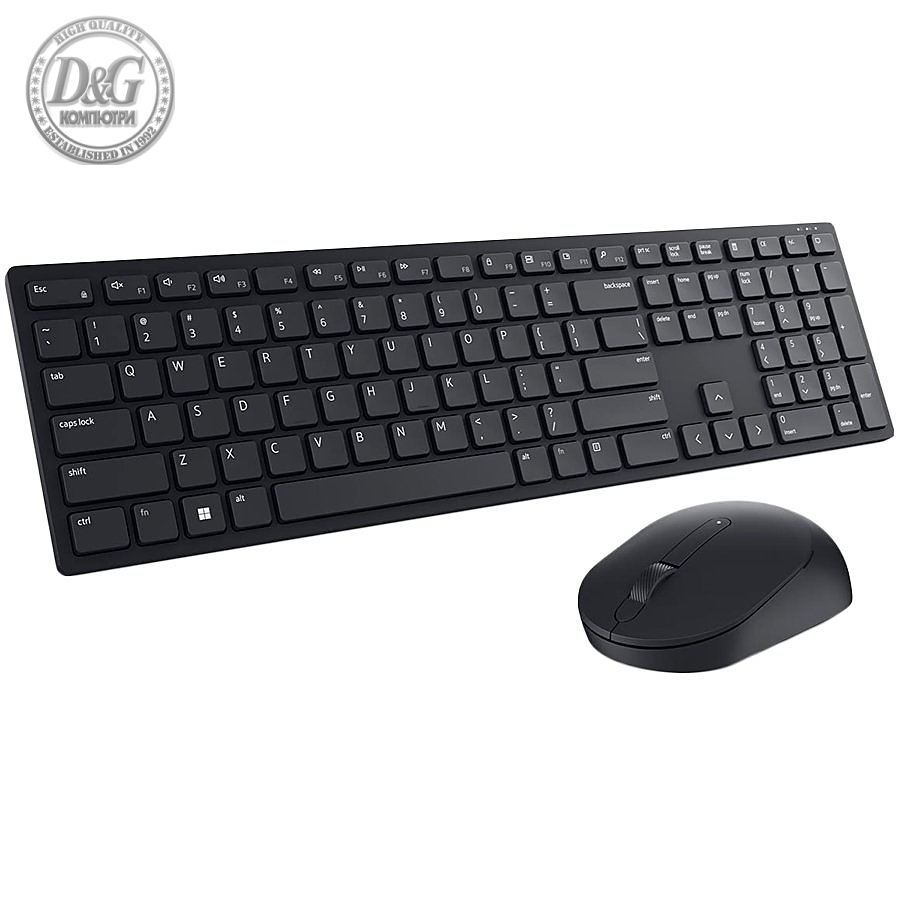 Dell Pro Wireless Keyboard and Mouse - KM5221W - US International (QWERTY) (RTL BOX)