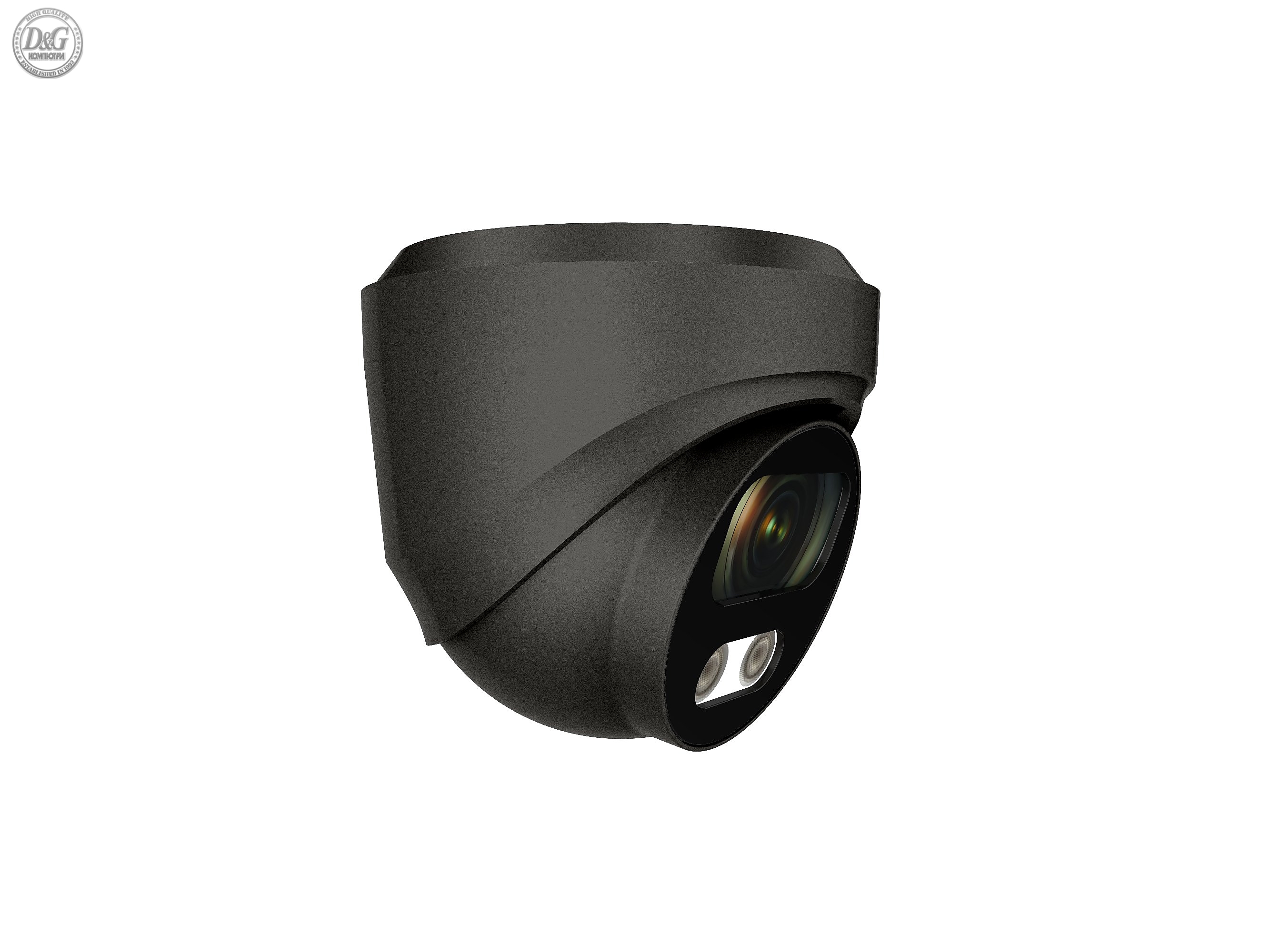 Longse IP Dome - 4k 8MP, Starlight, 2.8mm, POE, Mic, DeepBase, Dark Grey, AI - CMSBRL800WH-POE-MIC-DBASE-BK