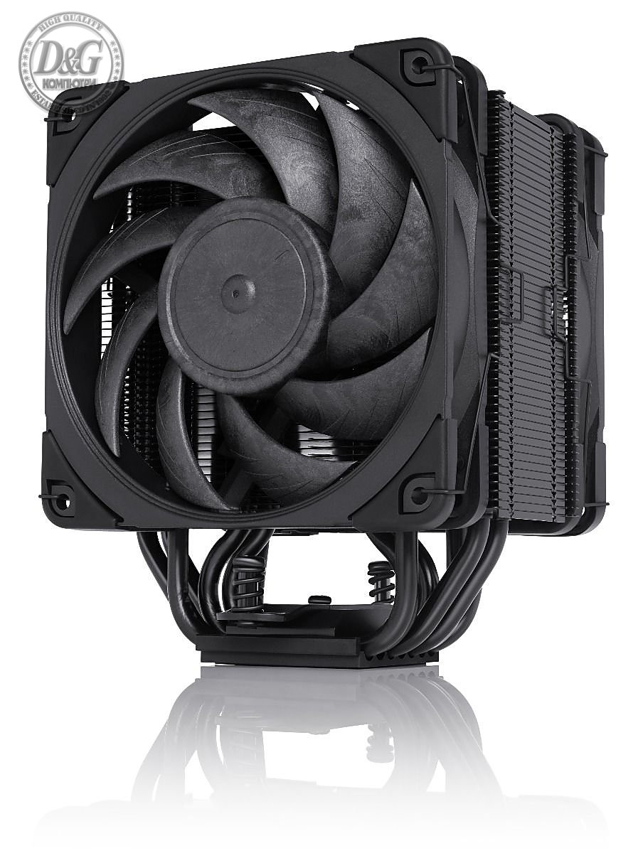 Noctua охладител CPU Cooler NH-U12A chromax.black Dual Fans - LGA1700/2066/1200/AMD