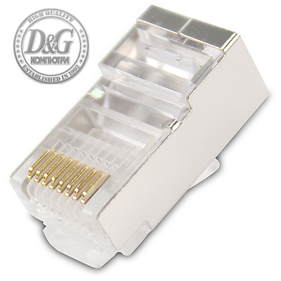 VCom конектори UTP connectors Cat6 STP/Shielded/RJ45 - 20pcs pack - NM026-20pcs