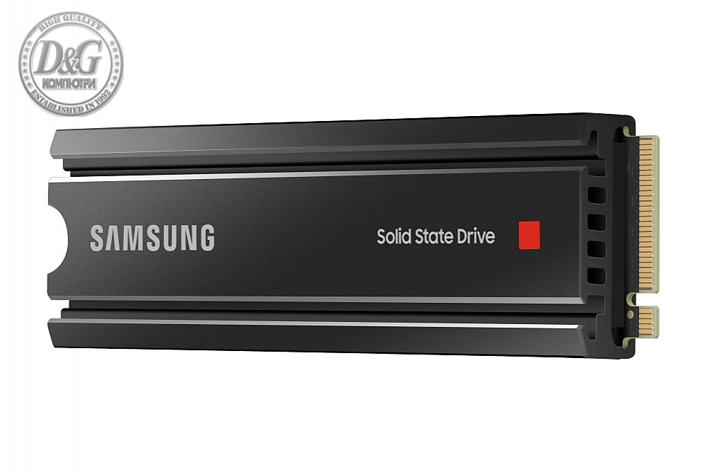 Samsung SSD 980 PRO Heatsink 1TB Int. PCIe Gen 4.0 x4 NVMe 1.3c, V-NAND 3bit MLC, Read up to 7000 MB/s, Write up to 5100 MB/s, Elpis Controller, Cache Memory 1GB DDR4