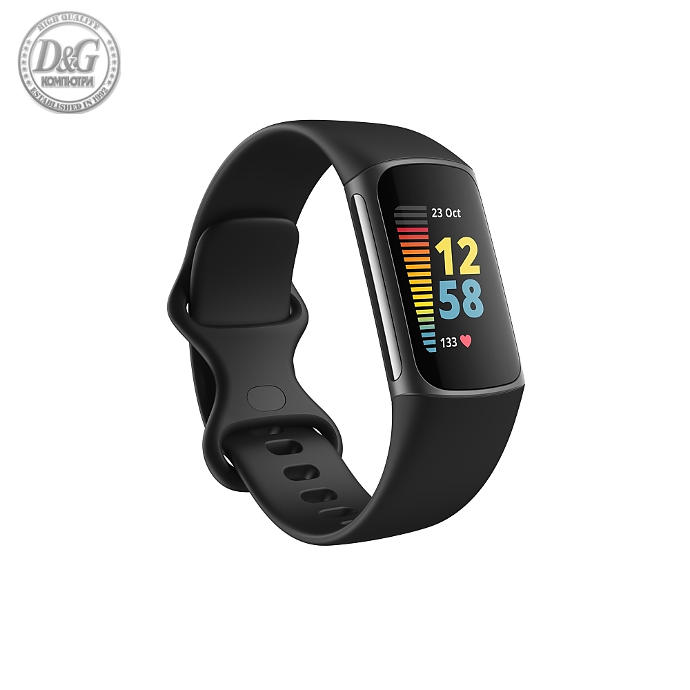 Fitbit Charge 5, Black Graphite Stainless Steel