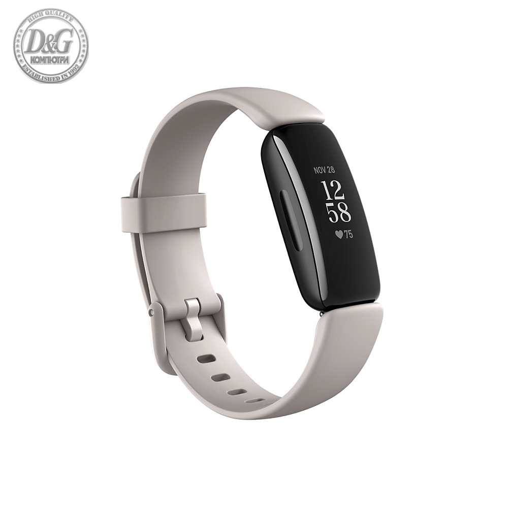 Fitbit Inspire 2, Lunar White Black