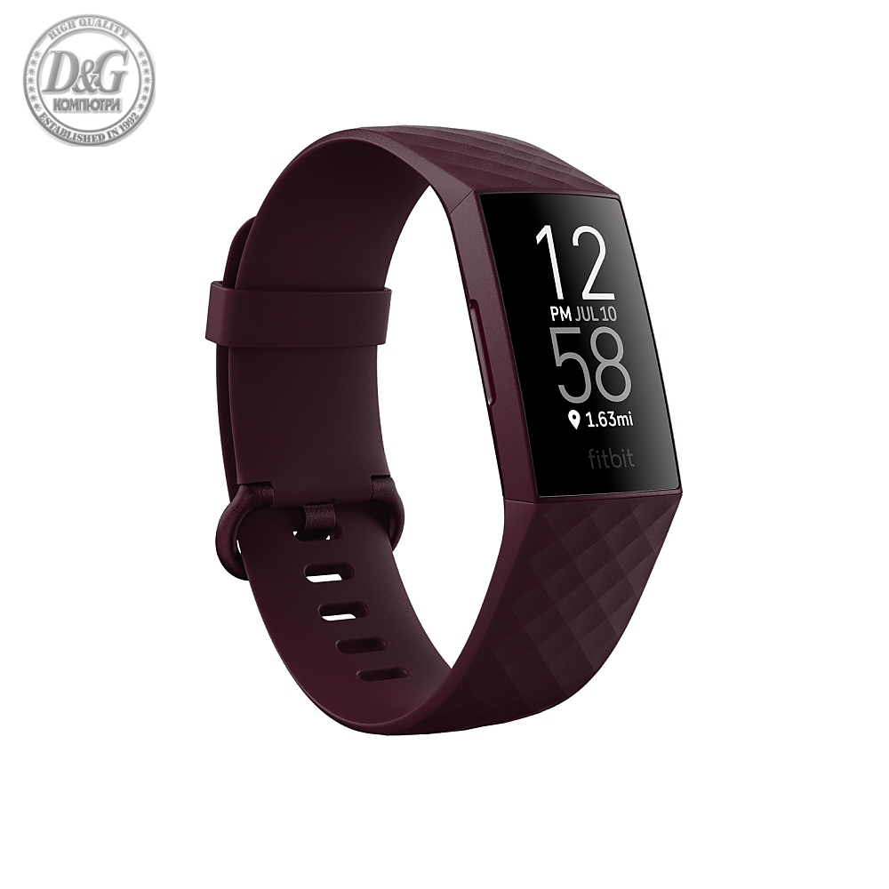 Fitbit Charge 4 (NFC) w integrated GPS & FitbitPay - Rosewood / Rosewood