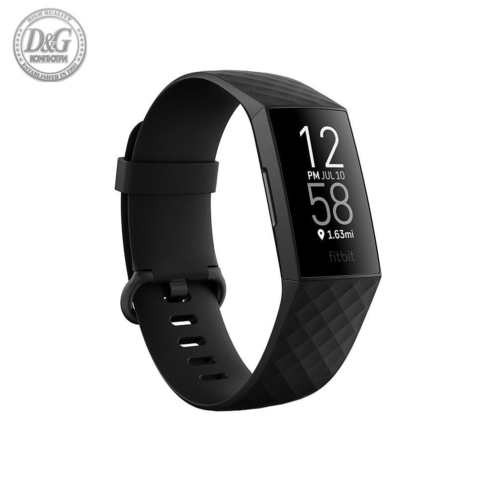 Fitbit Charge 4 (NFC) w integrated GPS & FitbitPay - Black / Black