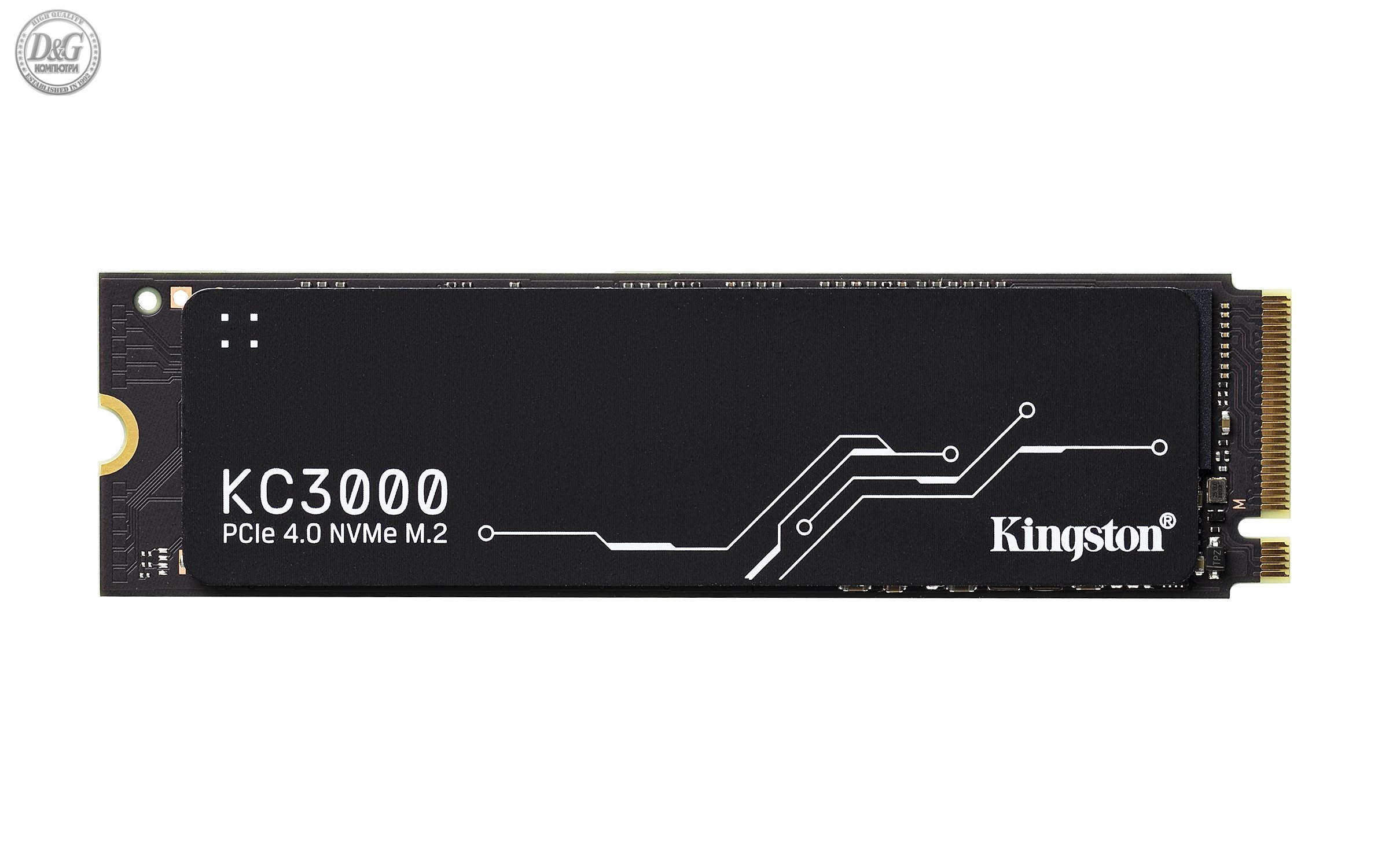 Solid State Drive (SSD) KINGSTON KC3000 M.2-2280 PCIe 4.0 NVMe 4096GB