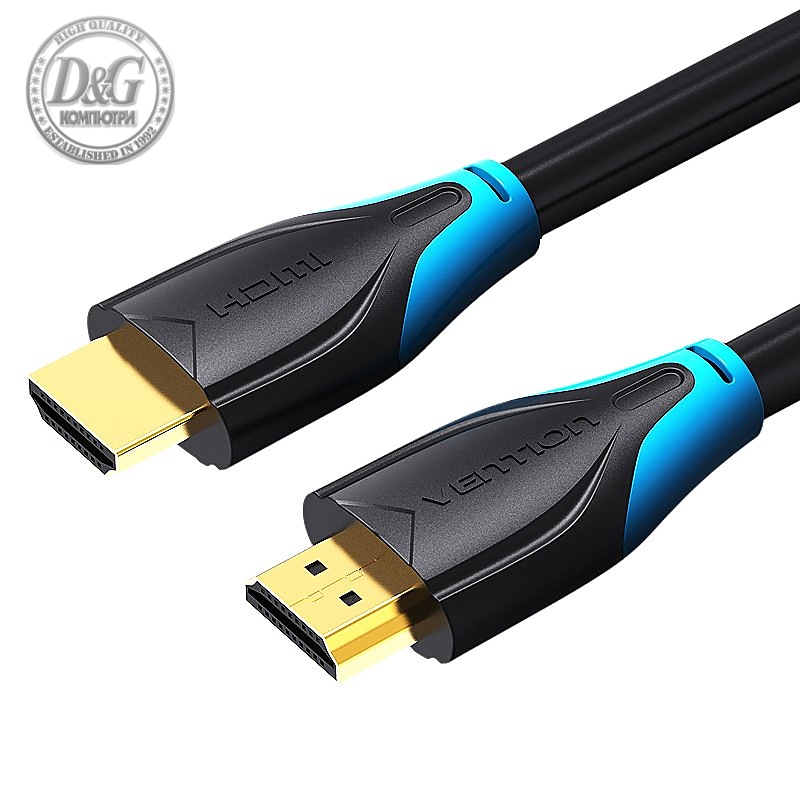 Vention Кабел HDMI v2.0 M / M 4K/60Hz Gold - 5M Black - AACBJ