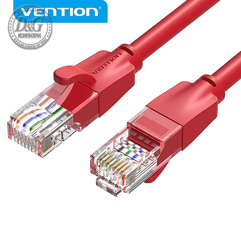 Vention Кабел LAN UTP Cat.6 Patch Cable - 2M Red - IBERH