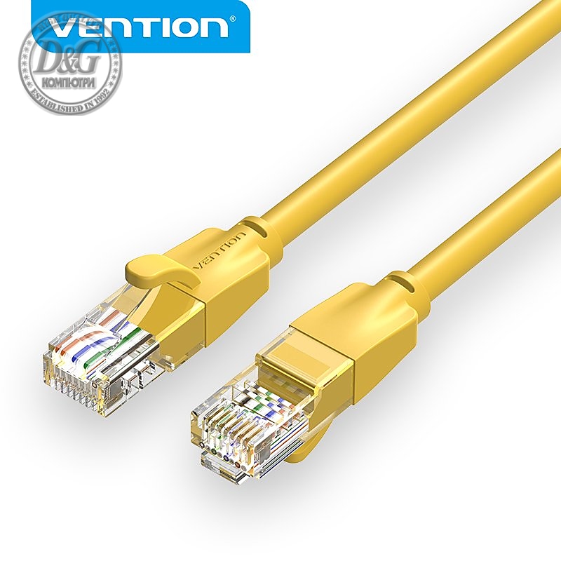 Vention Кабел LAN UTP Cat.6 Patch Cable - 2M Yellow - IBEYH