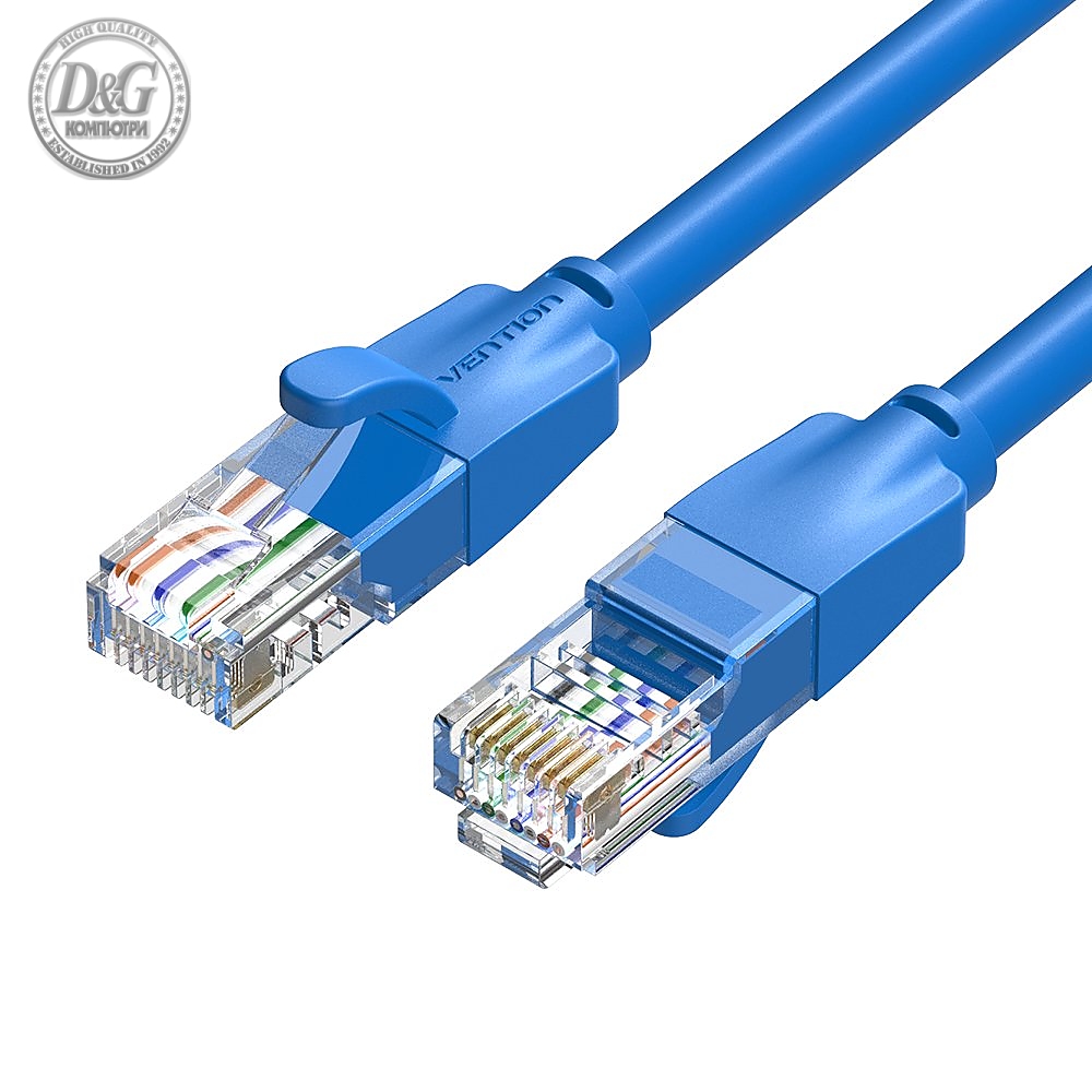 Vention Кабел LAN UTP Cat.6 Patch Cable - 3M Blue - IBELI