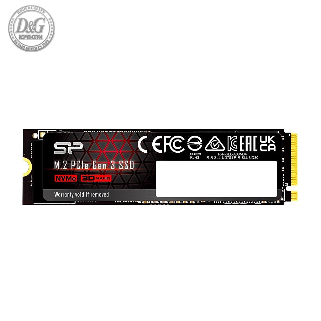 Solid State Drive (SSD) Silicon Power UD80 M.2-2280 PCIe Gen 3x4 NVMe 250GB