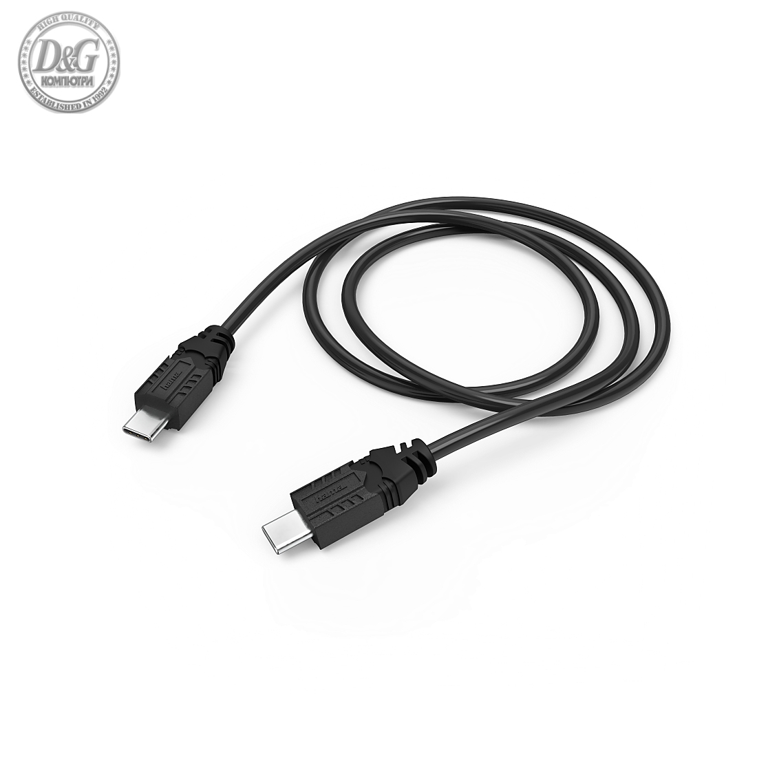 Кабел HAMA USB-C мъжко - USB-C мъжко за зареждане на SONY PS5, 3 м., Черен