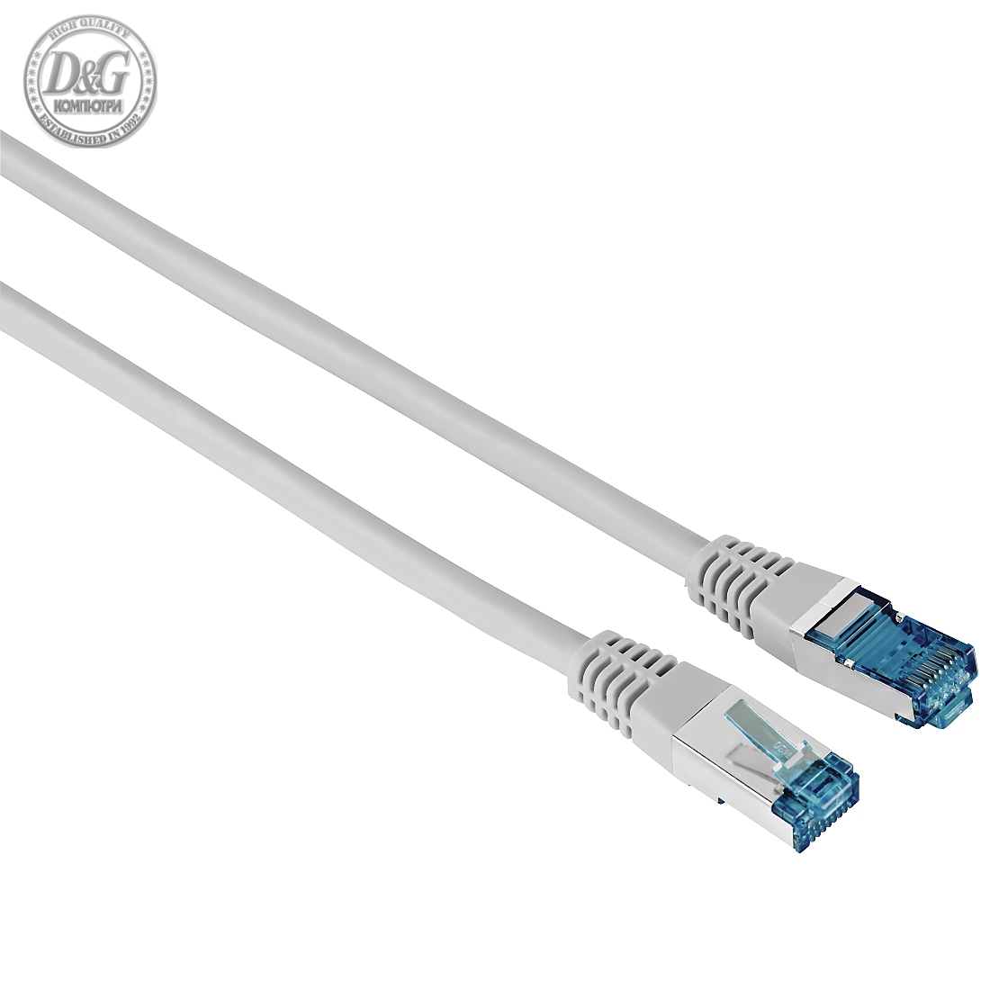 Мрежов пач кабел HAMA F/UTP, CAT 6, RJ-45 - RJ-45, 1Gbit/s, 1.5 m, Сив, Булк