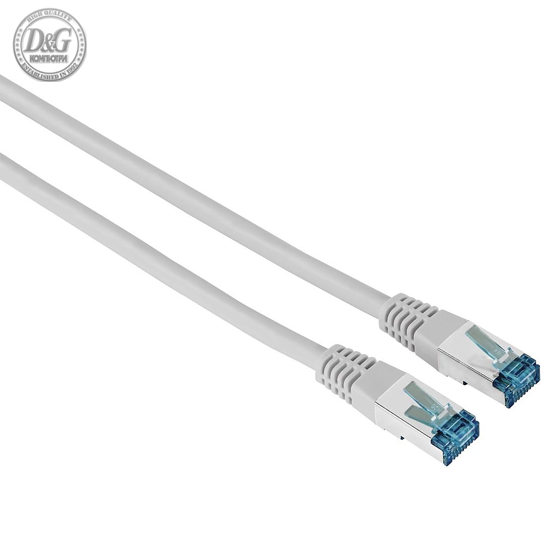 Мрежов пач кабел HAMA F/UTP, CAT 6, RJ-45 - RJ-45, 1Gbit/s, 10.0 m, Сив, Булк