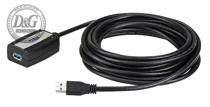 Удължителен кабел ATEN UE350A, USB-A мъжко - USB-A женско , 5 м, USB 3.0, Черен