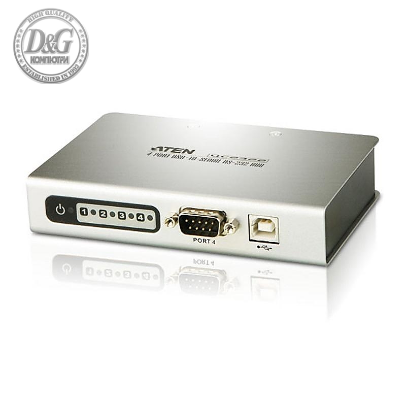 4-портов хъб ATEN UC2324, USB към RS-232