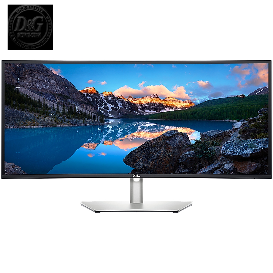 Monitor DELL UltraSharp U3421WE Curved 34.14", 3440x1440, WQHD, IPS Antiglare, 21:9, 1000:1, 300 cd/m2, 8ms/5ms, 178/178, DP, 2xHDMI, 2xUSB-C(1xDP), 5xUSB 3.2 (1xB.C, 1xUSB-B), Audio line out, RJ-45, 2x 5W Speakers, Tilt, Swivel, Height Adjust, 3Y