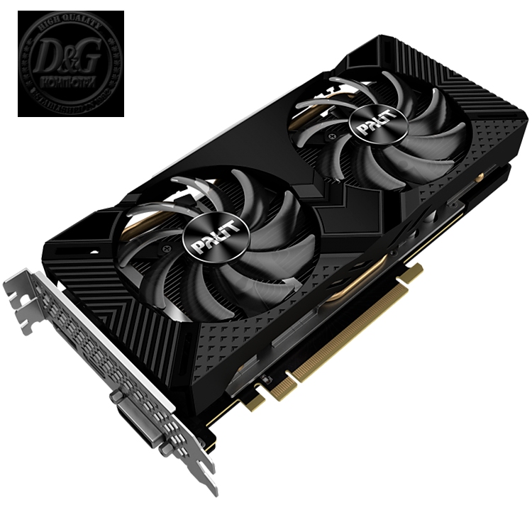 PALIT Video Card NVIDIA GeForce RTX 2060 SUPER dual 8GB GDDR6 256bit, 1650MHz / 14Gbps, DP, HDMI, DVI, 2 slot, 2 fans