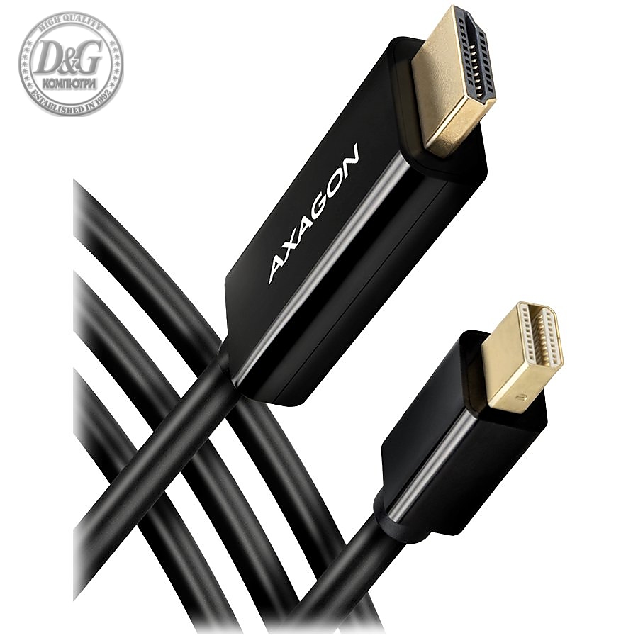 AXAGON RVDM-HI14C2 Mini DP > HDMI 1.4 cable 1.8m 4K/30Hz