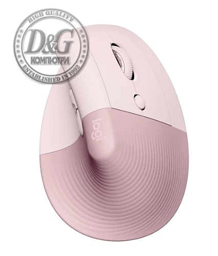 Logitech Lift Vertical Ergonomic Mouse - ROSE/DARK ROSE - EMEA