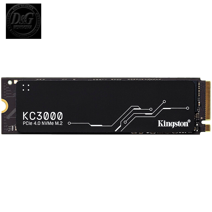 KINGSTON KC3000 1024GB SSD, M.2 2280, PCIe 4.0 NVMe, Read/Write 7000/6000MB/s, Random Read/Write: 900K/1000K IOPS