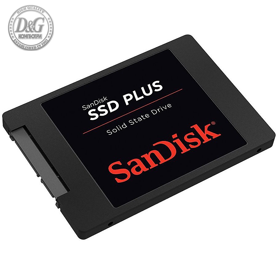 SANDISK SSD PLUS 120GB SSD, 2.5” 7mm, SATA 6Gb/s, Read/Write: 530 / 310 MB/s