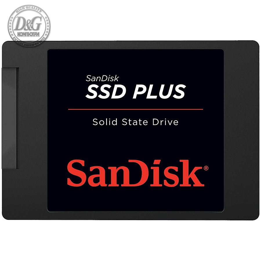 SANDISK SSD PLUS 240GB SSD, 2.5” 7mm, SATA 6Gb/s, Read/Write: 530 / 440 MB/s