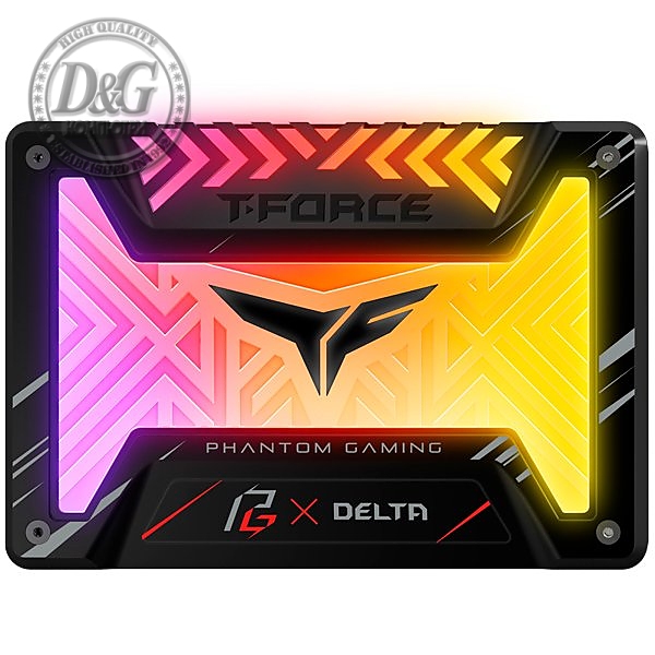 TEAM GROUP DELTA PHANTOM Gaming RGB 250GB SSD, 2.5” 7mm, SATA 6Gb/s, Read/Write: 560 / 500 MB/s,  Random Read/Write IOPS 90K/75K