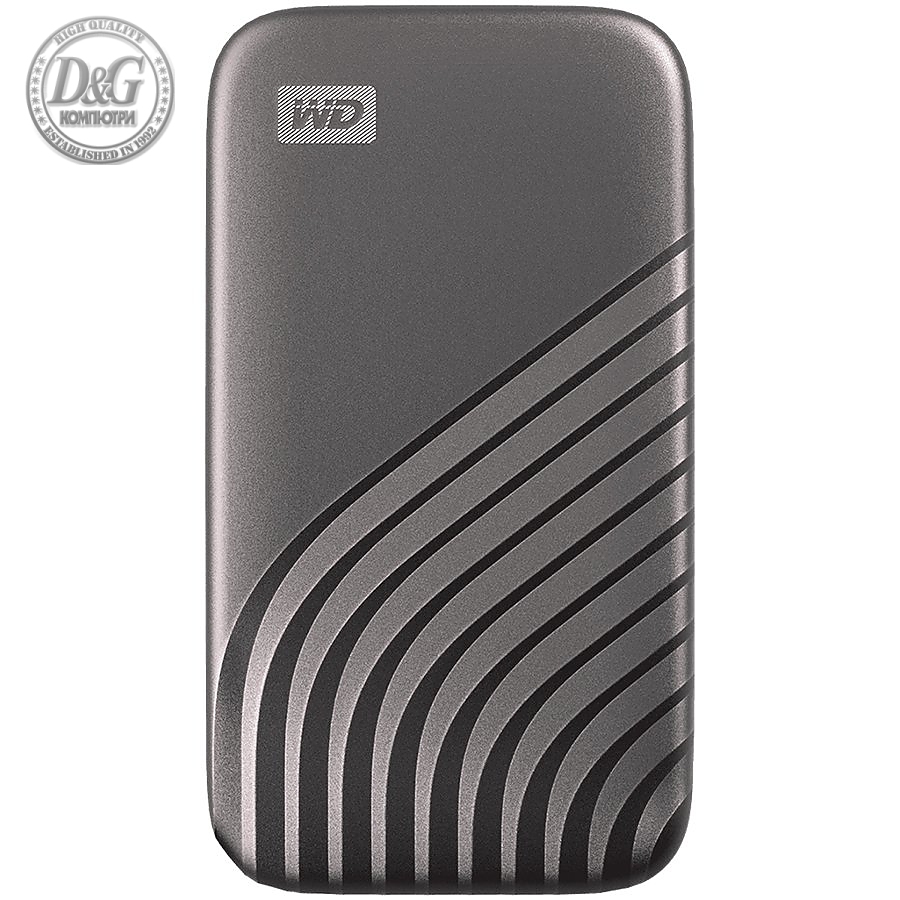 WD 500GB My Passport SSD - Portable SSD, up to 1050MB/s Read and 1000MB/s Write Speeds, USB 3.2 Gen 2 - Space Gray