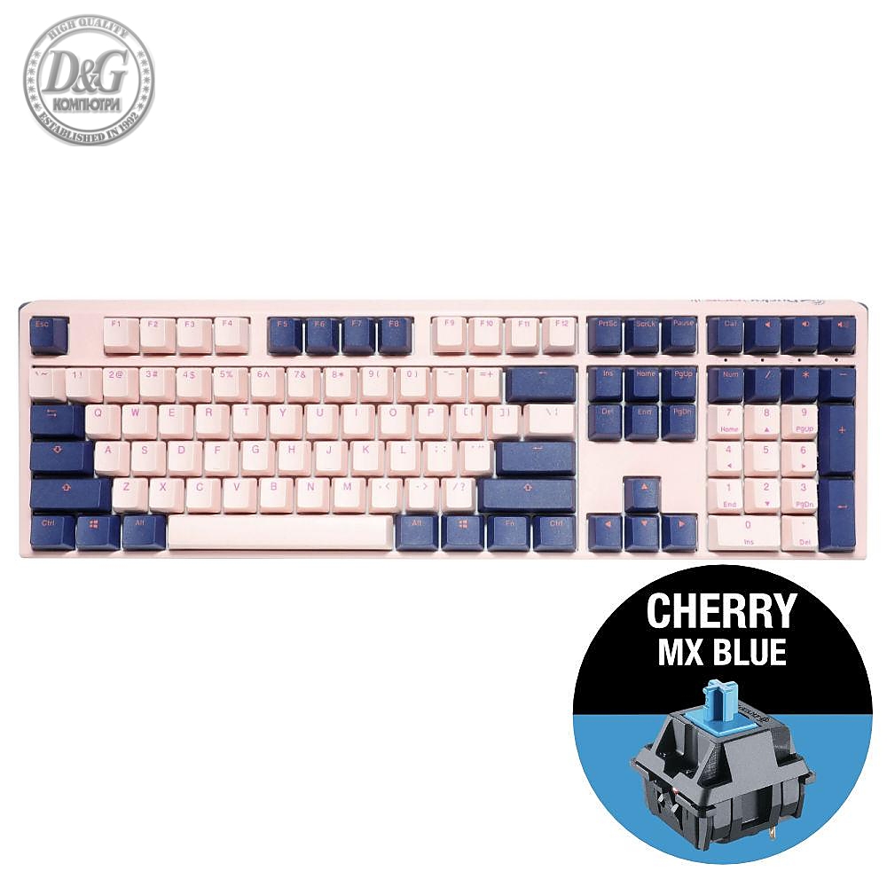 Геймърскa механична клавиатура Ducky One 3 Fuji Full-Size, Cherry MX Blue