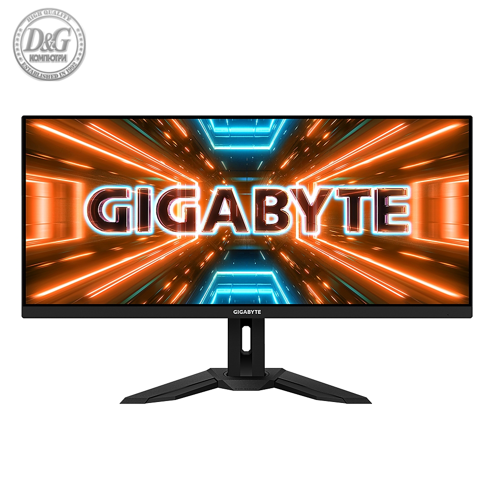 Геймърски Монитор Gigabyte G34WQ-EK, 34&quot; IPS WQHD (3480 x 1440), 144Hz, 1ms, HDR400