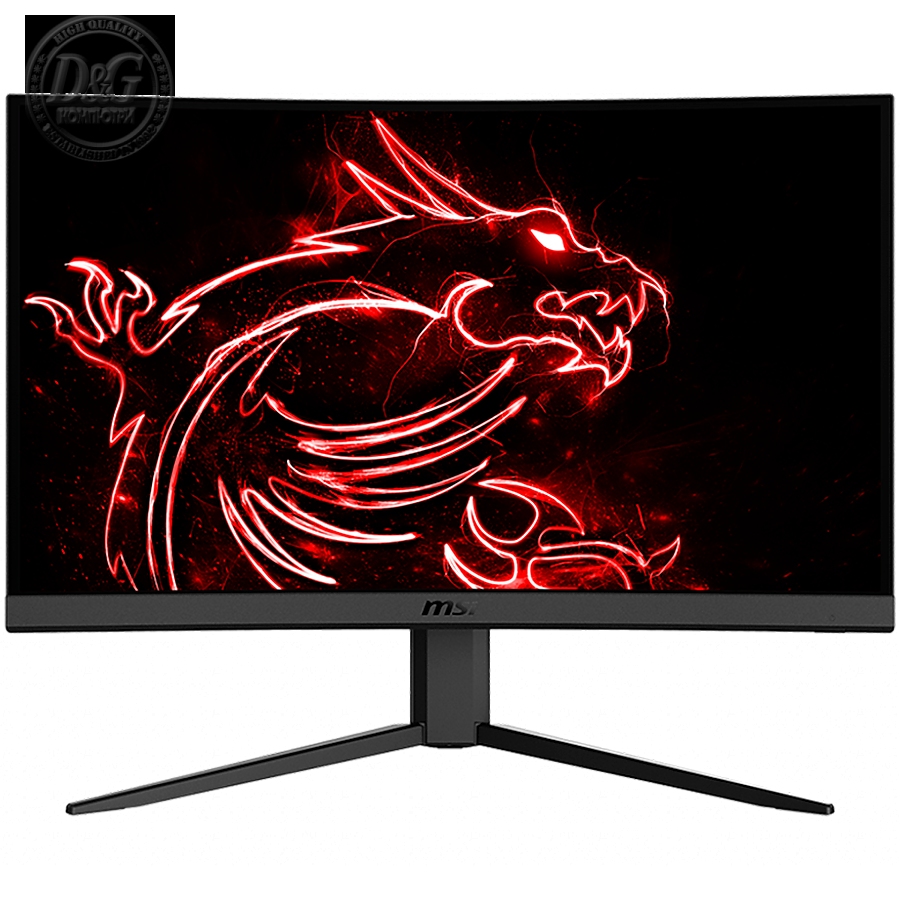 MSI Optix G24C4 Curved Gaming Monitor, 23.8" 144Hz, FHD (1920x1080) 16:9, VA Anti-glare, 1ms, 250nits, 3000:1, 178°/178°, 1500R Curve, Freesync Premium, Adjustable Stand, 1x DP, 2x HDMI, 3Y Warranty