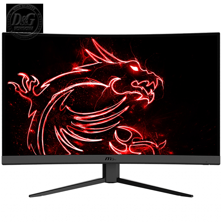 MSI Optix G27CQ4 Curved Gaming Monitor, 27" 165Hz, WQHD (2560 x 1440) 16:9, VA Anti-glare, 1ms, 250nits, 3000:1, 178°/178°, 1500R Curve, Freesync, Adjustable Stand, 1x DP, 2x HDMI, 3Y Warranty