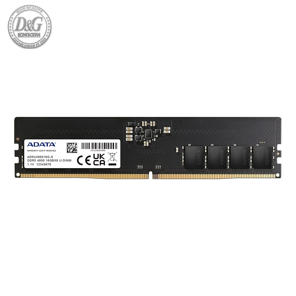 ADATA 16GB DDR5 4800 MHz U-DIMM