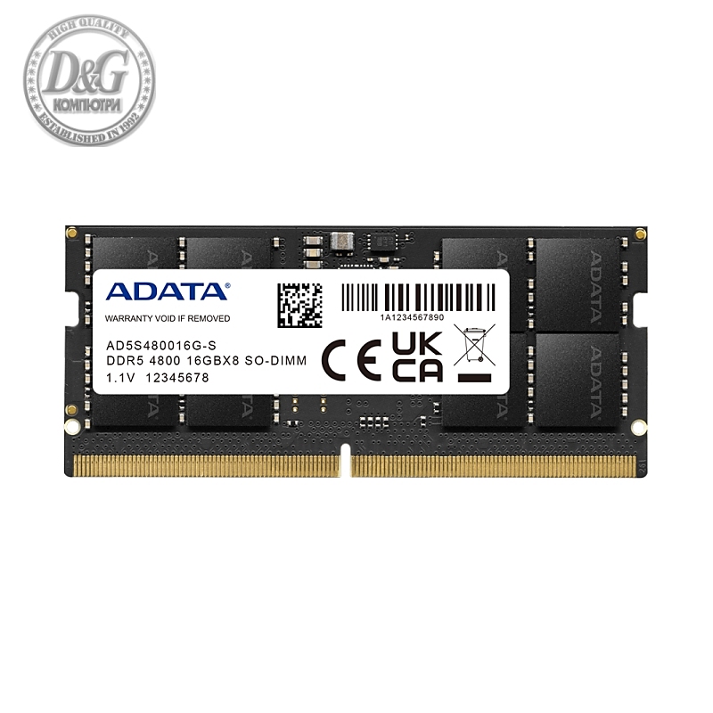 ADATA 16GB DDR5 4800 MHz SO-DIMM