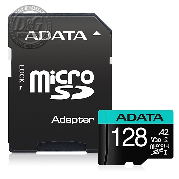 ADATA 128GB MicroSDXC UHS-I U3 V30S (with adapter)