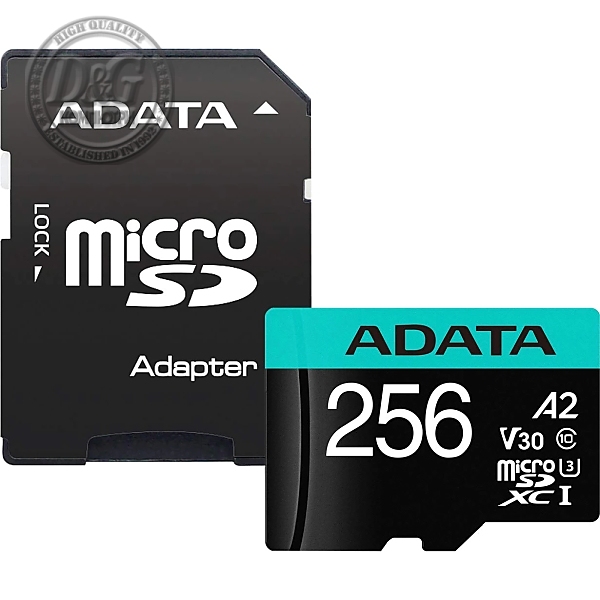 ADATA 256GB MicroSDXC UHS-I U3 V30S (with adapter)